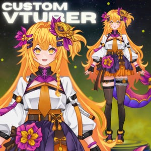 Eigenes Vtuber Model Live2d Auftragsarbeit | Vtuber Objekt | Vtuber weiblich & männlich | Vtuber Modell | Anime Kunst | Pngtuber | Vtuber Model Kommision Bild 9