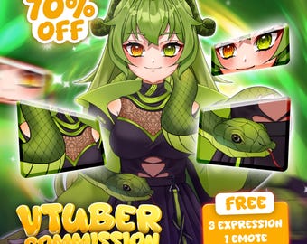 Eigenes Vtuber Model Live2d Auftragsarbeit | Vtuber Objekt | Vtuber weiblich & männlich | Vtuber Modell | Anime Kunst | Pngtuber | Vtuber Model Kommision