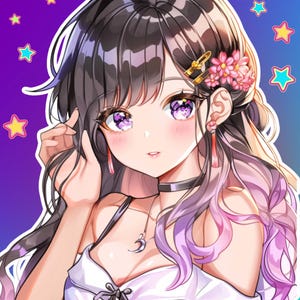 Custom PFP, Anime Character Commission, Vtuber pfp, pfp Commission, pfp for twitch, Profile Icon,  Anime, PNGtuber pfp