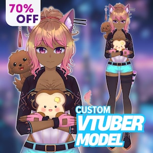 カスタムLive2d Vtuberコミッション | Vtuberコミッション、Vtuberモデル、Vtuberアセット、カスタムVtuber、2D Vtuber、キツネVtuber、毛皮Vtuber