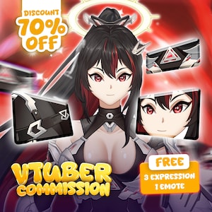 Eigene Live2d Vtuber Auftragsarbeit |  Vtuber Modell | Vtuber Auftragsarbeit | Vtuber männlich und weiblich | Vtuber Zubehör | live2d Charakter | Takelung