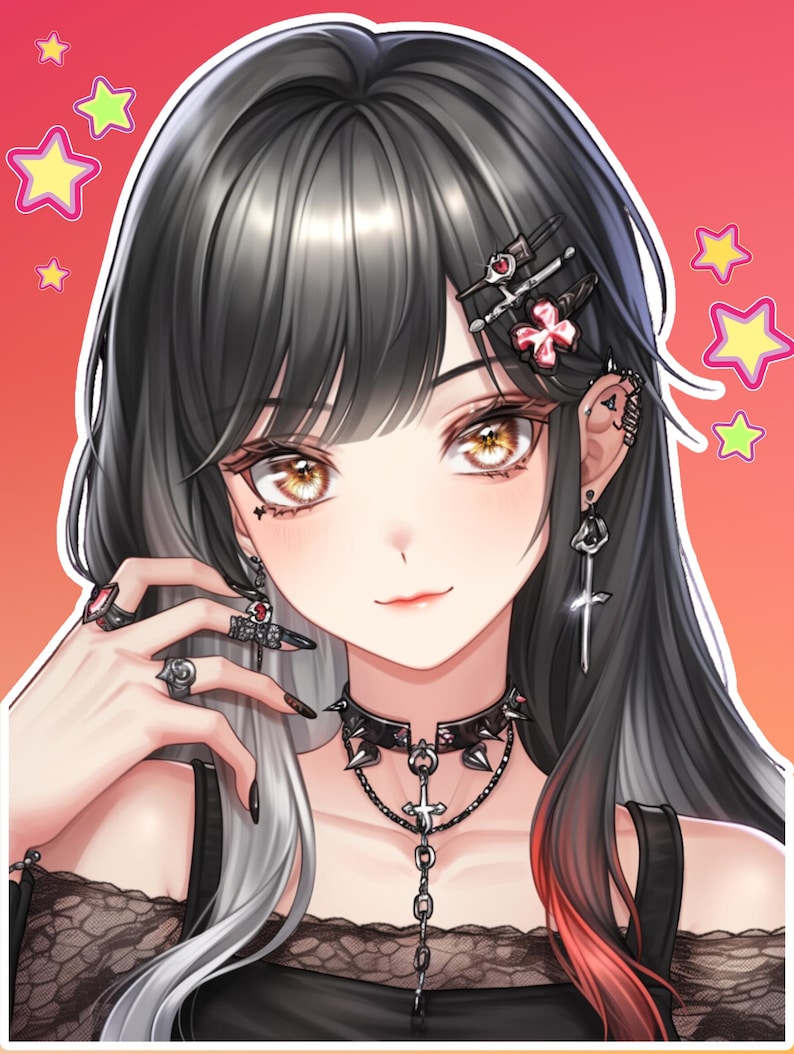 custom pfp, gamer avatar, streaming art, profile picture, personalized design, digital portrait, custom artwork, unique avatar, gaming profile, Twitch profile pic, avatar for streamers, gift for gamers, digital custom pfp