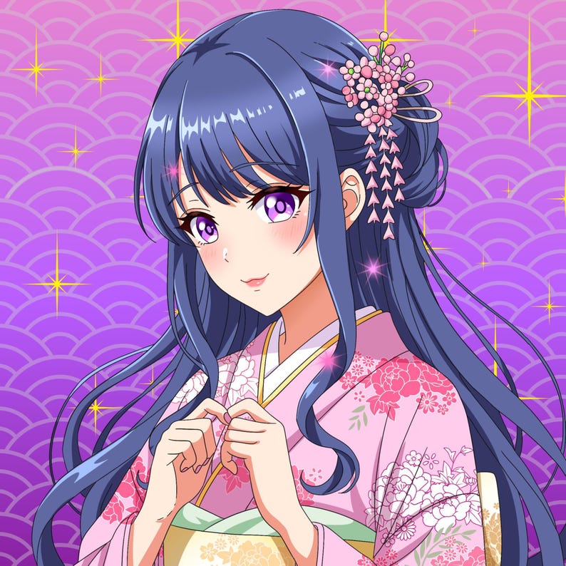 Niestandardowe zdjęcie profilowe anime: Komisja PFP Twitch zdjęcie 1