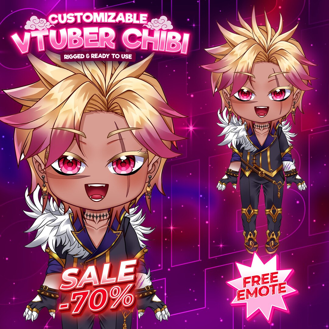 Chibi Vtuber Commission Custom Live2d Chibi Commission Chibi Anime Art