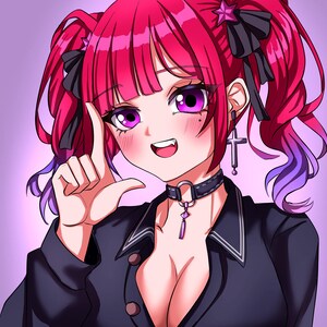 pfp, anime pfp, vtuber pfp, pngtuber pfp, streaming pfp, original character, discord pfp, twitch pfp, youtube pfp, profile picture, ych pfp, Commission Art, custom pfp