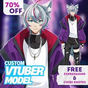 カスタム Vtuber live2d コミッション | vtuber モデル、vtuber コミッション、vtuber アセット、live2d、twitch、vtuber ストリーマー、リギング、アニメ、ホロライブ