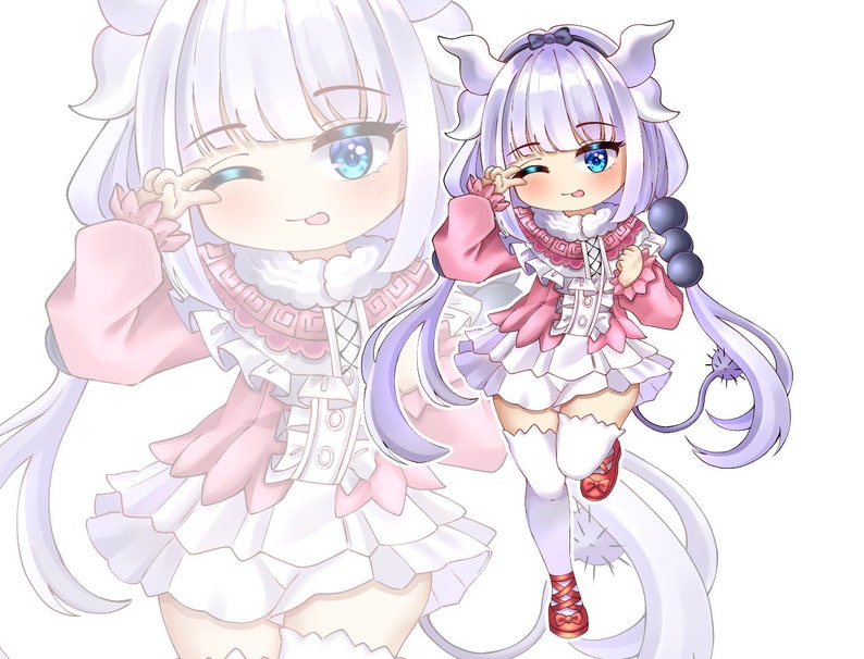 Custom Chibi Anime, Cute Chibi Commission, Chibi Illustration, Chibi