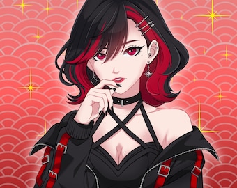 Custom Anime Profile Picture: Twitch, Vtuber PFP Commission