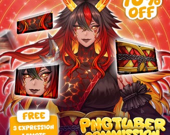 Aangepaste anime-avatar pngTuber: Twitch Streamer Commission