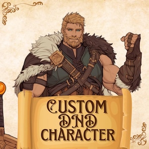 DND CHARACTER, DnD Commission, Dungeon and Dragons, DnD Portrait, DnD Art, DnD, DnD Gift, Role Play Game, Fantasy character commission