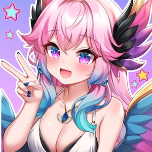 PFP personalizado, pfp para Twitch, icono de perfil, anime, pfp anime, comisión pfp, foto de perfil, pfp de Vtuber, pfp de PNGtuber, comisión de personaje