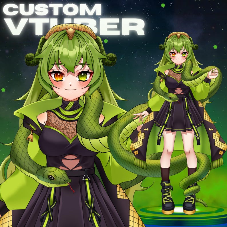 Eigenes Vtuber Model Live2d Auftragsarbeit | Vtuber Objekt | Vtuber weiblich & männlich | Vtuber Modell | Anime Kunst | Pngtuber | Vtuber Model Kommision Bild 7