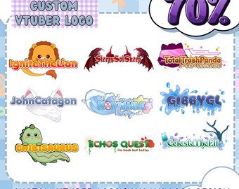 Eigenes animiertes VTuber Logo: Twitch/Kick Streamer Wasserzeichen