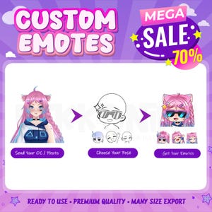 Custom Twitch Emotes | Animated emotes | Emote | Twitch Emote for streamer | YCH | Custom Emotes | Emotes Twitch | Valentine Gift