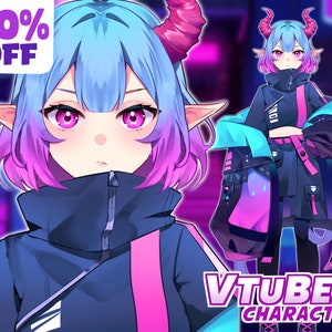 Custom live2d Vtuber commission | Vtuber assets | Live2d model commission | Pngtuber | Anime | Anime art Commission