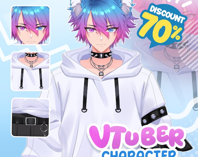 Custom Live2d Vtuber Commission | Live2d Model Commission, Pngtuber, Vtuber assets, Anime, Anime Art, Custom Vtuber Model, Rigging