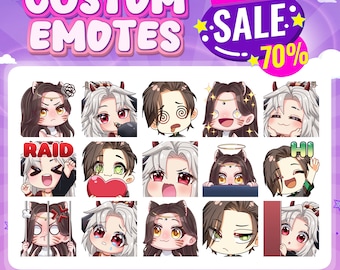 Twitce Emotes | Custom Vtuber emotes | Pet animal emotes | Anime emote | Sub Emotes | Twitch Emotes | Stiker Emotes | Kick Emotes | YCH