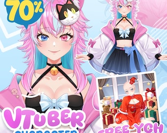 Custom Vtuber Model Live2d | Vtuber Model | Vtuber Commission | Anime Art | Live2d Model | Vtuber Assets | Vtuber Male & Female | pngtuber