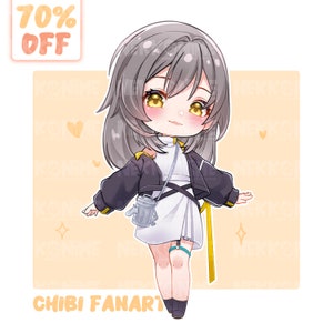 CUSTOM CHIBI, Cartoon, Fanart, Original Character Anime Pngtuber Commission Twitch, Anime Chibi, Cute Chibi, Chibi Emotes, Fanart