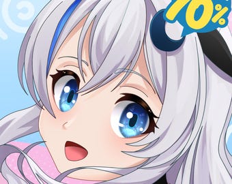 Custom Anime Portrait | Anime Character Commission | Family Portrait | Couple Gift | PFP Anime | Anime Portrait | Anime Illustration