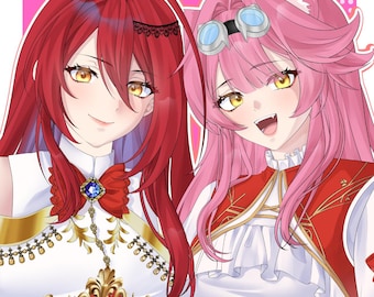 Custom Anime Art Commission : Personalized PFP, Fanart, OC, Avatar, Character Ilustration, Full Body, Headshot, Bust Up, Gift
