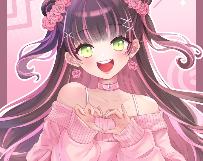 Custom Anime Art Commission : Personalized PFP, Fanart, OC, Avatar, Character Ilustration, Full Body, Headshot, Bust Up, Gift