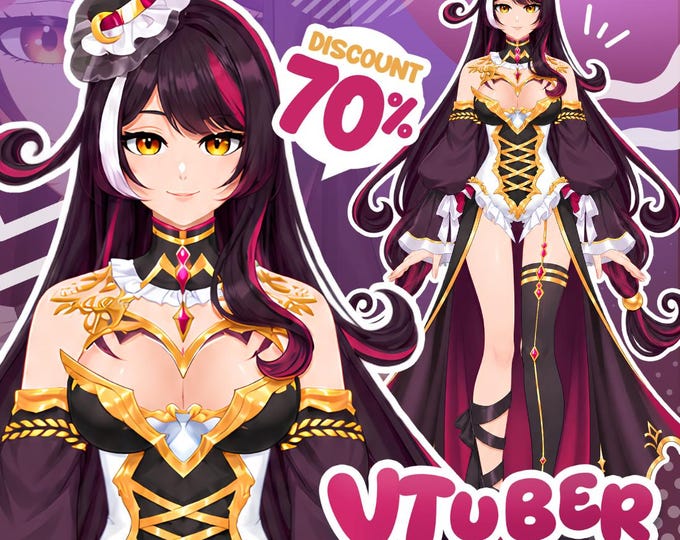 Featured listing image: Custom Vtuber Model | Live2D Commission & Rigging | Vtuber Male and Female | Fully Rigged | PNGtuber | Vtuber Commission