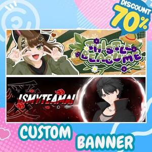 Banners, banner, banner twitch, twitch banner, custom banner, youtube banner, birthday banner, bachelorette banner, linkedin banner, etsy banner, banner template, eye banner, etsy banner, vtuber assets, twitch, youtube, discord, gift, Custom Chibi Cute Banner, header, chibi banner, chibi twitch banner, vtuber banner, banner for vtuber, banner commission, twitch banner furry, banner art commission, custom anime banner, anime art banner, kick banner, discord banner design, youtuber banner custom