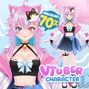 Custom Vtuber Model Commission | Vtuber Model | Live2d Model | Vtuber Assets | Live2d Vtuber Model | Vtuber Commission | Vtuber Rigging