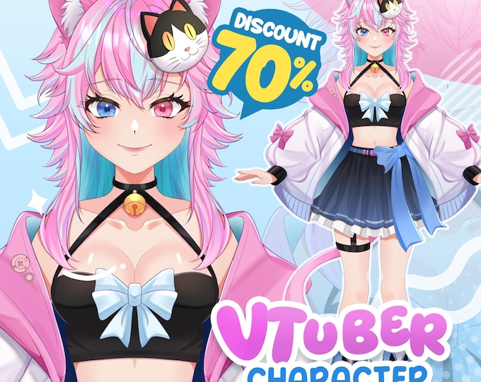 Custom Vtuber Live2D Model Commission | Vtuber Model | Live2d Model | Vtuber Assets  | Vtuber Rigging | Vtuber Female and male | Anime Art