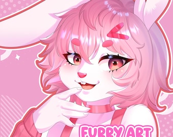 Custom Furry Art Commission, Anime Fursona, PFP