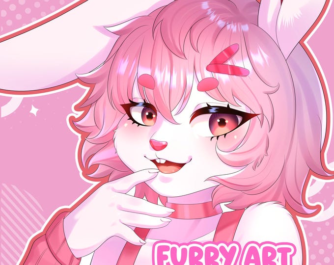 Custom Furry Art Commission, Anime Fursona, PFP
