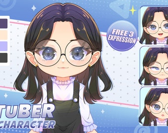 Custom LIVE2D Vtuber Model | Vtuber Commission | Vtuber Design | Vtuber Chibi | Live2d Commission | live2d model | Rigging