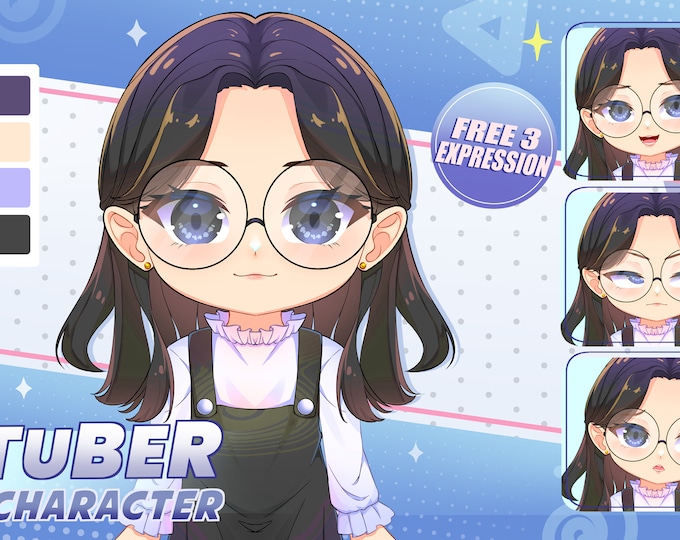 Custom LIVE2D Vtuber Model | Vtuber Commission | Vtuber Design | Vtuber Chibi | Live2d Commission | live2d model | Rigging