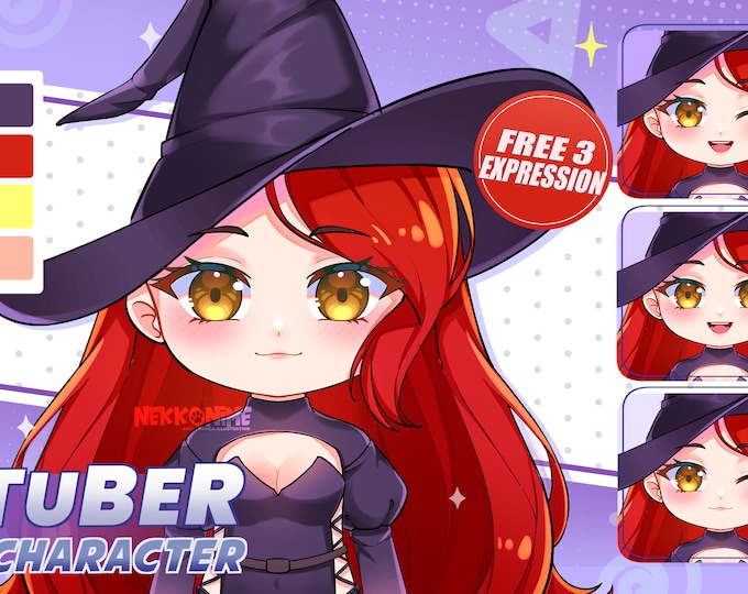 Custom LIVE2D Vtuber Model | Vtuber Commission | Vtuber Design | Vtuber Chibi | Live2d Commission | live2d model | Rigging