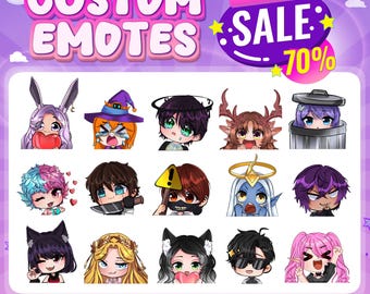 Custom Twitch Emotes | Animated emotes | Emote | Twitch Emote for streamer | YCH | Custom Emotes | Emotes Twitch | Valentine Gift
