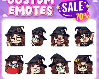 Custom Twitch Emotes | Animated Emotes | YCH | Twitch Emotes for streamer | Animal Emote | Cute Chibi anime style | Christmas Emotes