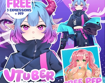 Custom Vtuber Model Live2d Commission | Custom Vtuber | Vtuber female & male | Vtuber model | Vtuber | Anime Art | Vtuber Model Commission
