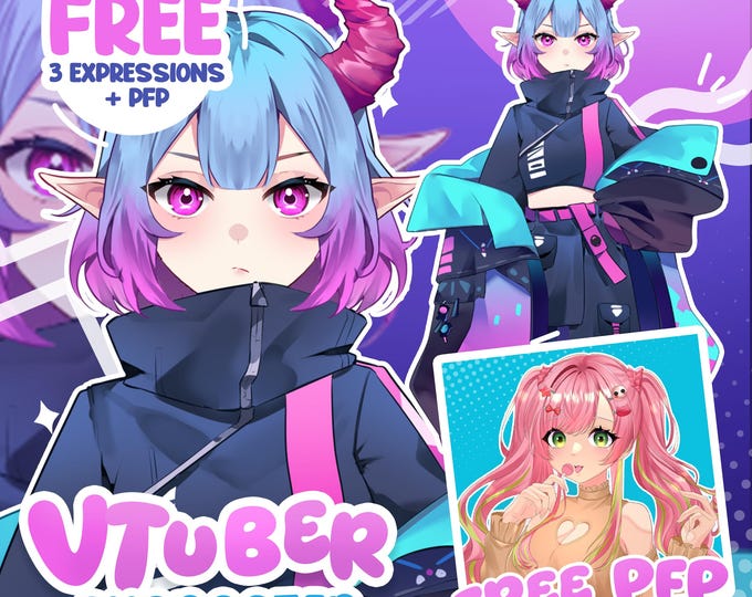 Custom Vtuber Model Live2d Commission | Custom Vtuber | Vtuber female & male | Vtuber model | Vtuber | Anime Art | Vtuber Model Commission