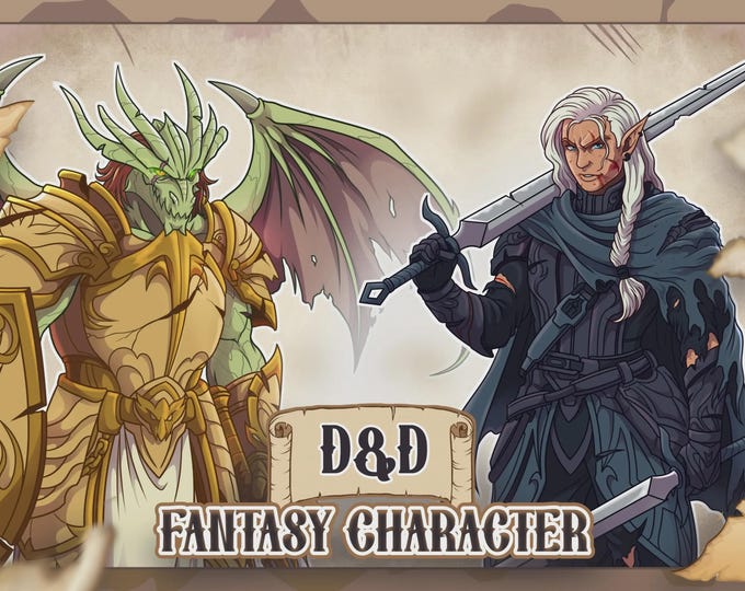 Custom DnD Character Art | Fantasy Portrait Commission