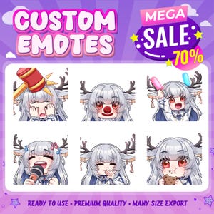 Custom Sub Emotes | | Stiker Emotes | Vtuber emotes | Pet animal emotes | Anime emote | Animal Emotes| Twitch Emotes | Kick Emotes | YCH
