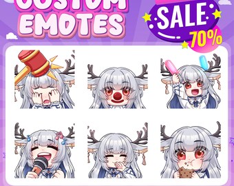 Custom Sub Emotes | | Stiker Emotes | Vtuber emotes | Pet animal emotes | Anime emote | Animal Emotes| Twitch Emotes | Kick Emotes | YCH