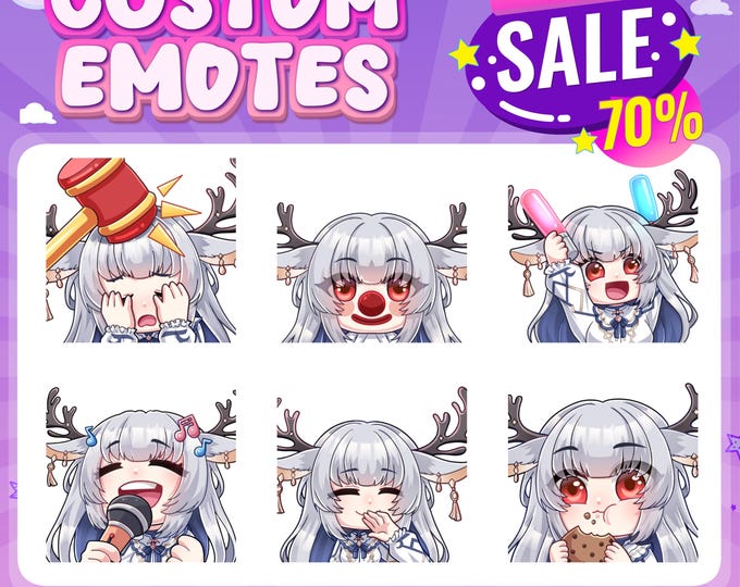 Custom Sub Emotes | | Stiker Emotes | Vtuber emotes | Pet animal emotes | Anime emote | Animal Emotes| Twitch Emotes | Kick Emotes | YCH
