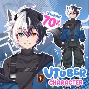 Custom Vtuber Model | Live2D Commission & Rigging | Vtuber Male and Female | Fully Rigged | PNGtuber | Vtuber Commission | Live2D Rigging