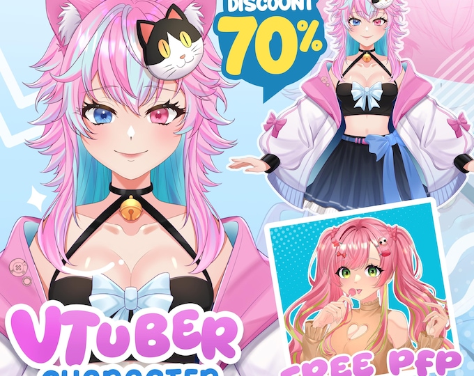 Custom Vtuber Model Live2d | Vtuber Model | Vtuber Commission | Vtuber Avatar | Live2d Model | Vtuber Assets | Vtuber Male & Female | Anime