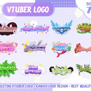 Custom Vtuber Logo | Cute Logo | Vtuber asset | Kawaii Logo| PNGTuber Logo | Cute Vtuber Logo | Custom Cute Vtuber Logo | GIFTuber Logo