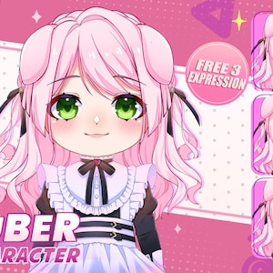 Custom Chibi LIVE2D Model | Chibi Vtuber Commission | Vtuber Design | Vtuber Chibi | Live2d Commission | live2d model | Rigging
