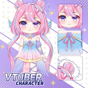 Aangepast LIVE2D Vtuber-model | Vtuber-commissie | Vtuber-ontwerp | Vtuber-chibi | Live2d-commissie | live2d-model | Tuigage:
