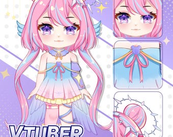 Custom LIVE2D Vtuber Model | Vtuber Commission | Vtuber Design | Vtuber Chibi | Live2d Commission | live2d model | Rigging