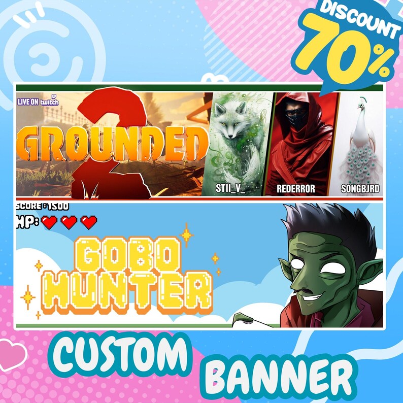 Banners, banner, banner twitch, twitch banner, custom banner, youtube banner, birthday banner, bachelorette banner, linkedin banner, etsy banner, banner template, eye banner, etsy banner, vtuber assets, twitch, youtube, discord, gift, Custom Chibi Cute Banner, header, chibi banner, chibi twitch banner, vtuber banner, banner for vtuber, banner commission, twitch banner furry, banner art commission, custom anime banner, anime art banner, kick banner, discord banner design, youtuber banner custom